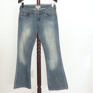Abercrombie & Fitch distressed bootcut denim jeans